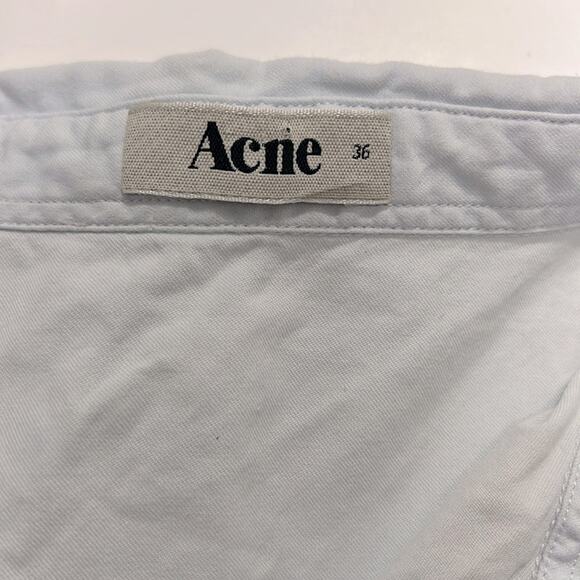 $440 ACNE ACNE STUDIO sleeveless washed out light blue shirt 36 US-S - Picture 4 of 8